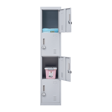 4-Door Vertical Locker for Office Gym Shed School Home Storage Furniture Kings Warehouse 