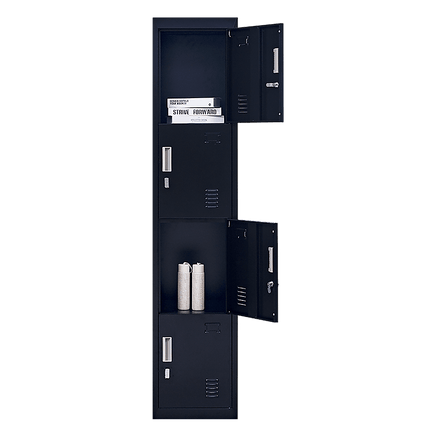 4-Door Vertical Locker for Office Gym Shed School Home Storage Furniture Kings Warehouse 