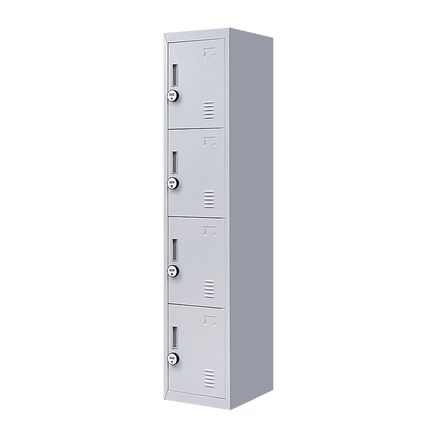 4-Door Vertical Locker for Office Gym Shed School Home Storage Furniture Kings Warehouse 
