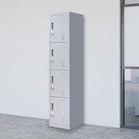 4-Door Vertical Locker for Office Gym Shed School Home Storage Furniture Kings Warehouse 