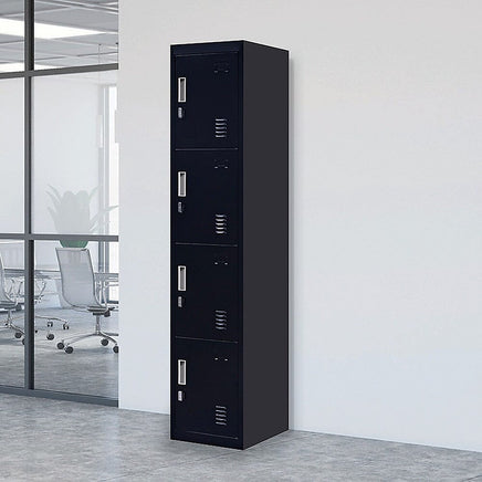 4-Door Vertical Locker for Office Gym Shed School Home Storage Furniture Kings Warehouse 