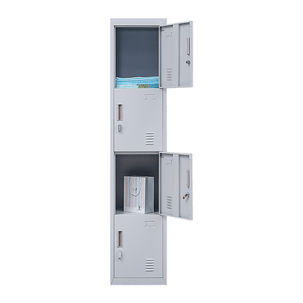 4-Door Vertical Locker for Office Gym Shed School Home Storage Furniture Kings Warehouse 