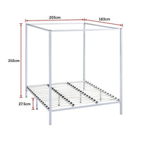 4 Four Poster King Bed Frame Furniture Kings Warehouse 