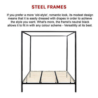 4 Four Poster King Bed Frame Furniture Kings Warehouse 