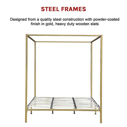 4 Four Poster King Bed Frame Furniture Kings Warehouse 