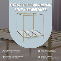 4 Four Poster King Bed Frame Furniture Kings Warehouse 