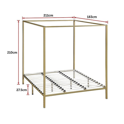 4 Four Poster King Bed Frame Furniture Kings Warehouse 