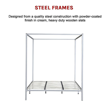 4 Four Poster King Bed Frame Furniture Kings Warehouse 
