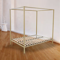 4 Four Poster Queen Bed Frame Furniture Kings Warehouse 