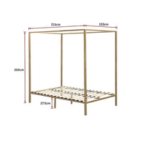 4 Four Poster Queen Bed Frame Furniture Kings Warehouse 