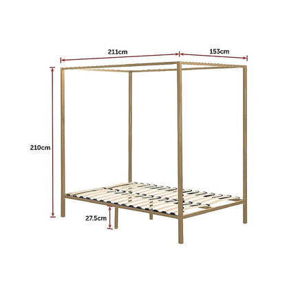4 Four Poster Queen Bed Frame Furniture Kings Warehouse 