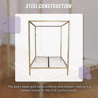 4 Four Poster Queen Bed Frame Furniture Kings Warehouse 