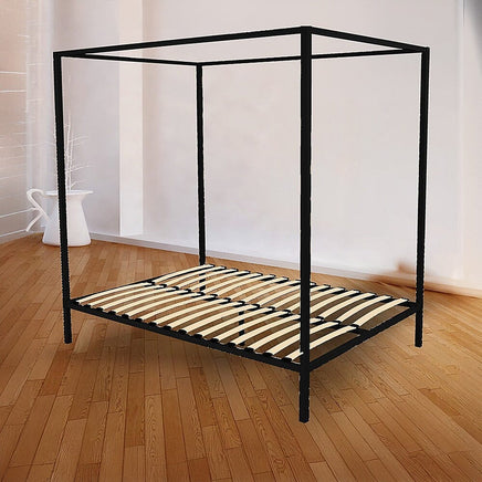 4 Four Poster Queen Bed Frame Furniture Kings Warehouse 