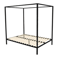 4 Four Poster Queen Bed Frame Furniture Kings Warehouse 