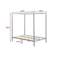 4 Four Poster Queen Bed Frame Kings Warehouse 