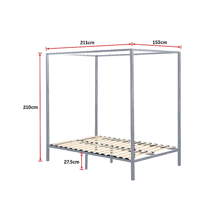 4 Four Poster Queen Bed Frame Kings Warehouse 