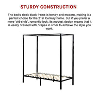 4 Four Poster Single Bed Frame Kings Warehouse 