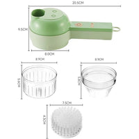 4 In 1 Handheld Electric Vegetable Cutter Multifunction Vegetable Fruit Slicer Kings Warehouse 