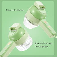 4 In 1 Handheld Electric Vegetable Cutter Multifunction Vegetable Fruit Slicer Kings Warehouse 