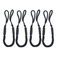 4 Pack Marine Bungee Dock Line Boat Mooring Rope Anchor Cord Stretch Tools Kings Warehouse 