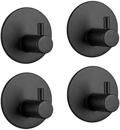 4 Pack Stainless Steel self-Adhesive Wall Hook for Bathroom and Kitchen Kings Warehouse 