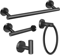 4 Piece Stainless Steel-Towel Rack Set Wall Mount with Brushed Finish for Bathroom
