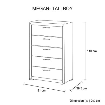4 Pieces Storage Bedroom Suite Upholstery Fabric in Light Grey with Base Drawers Queen Size Oak Colour Bed, Bedside Table & Tallboy Furniture Kings Warehouse 