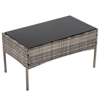 4 Seater Wicker Outdoor Lounge Set &#8211; Mixed Grey Furniture Kings Warehouse 