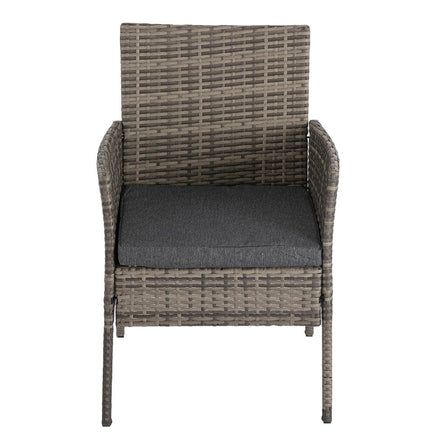 4 Seater Wicker Outdoor Lounge Set &#8211; Mixed Grey Furniture Kings Warehouse 