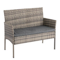 4 Seater Wicker Outdoor Lounge Set &#8211; Mixed Grey Furniture Kings Warehouse 