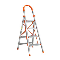4 Step Ladder Multi-Purpose Folding Aluminium Light Weight Non Slip Platform Kings Warehouse 
