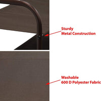 4 Tier Metal Shoe Rack Storage Organiser for Entryway and Bedroom Furniture Kings Warehouse 