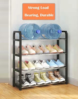 4 tier Shoe Rack Storage Organiser (White) Kings Warehouse 