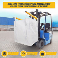 4 x 1 tonne FIBC Polypropylene UV Rated Builder / Bulk / Landscape Bags Home & Garden Kings Warehouse 