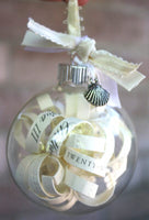 4 x Glass Bauble 6cm Diameter Round Clear with Silver Cap - table or tree centrepice personal memory theme craft gift Occasions Kings Warehouse 