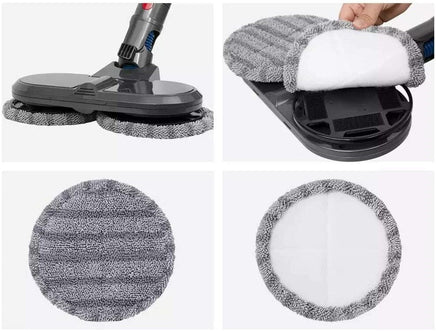 4 x Microfibre pads for Mop & Vac Attachment Appliances Kings Warehouse 