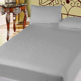 400TC Cotton Percale Super Queen Combo Set 50cm Wall Grey Home & Garden Kings Warehouse 