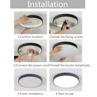 40CM LED Ceiling Light Modern Surface Mount Flush Panel Downlight Ultra-thin Kings Warehouse 