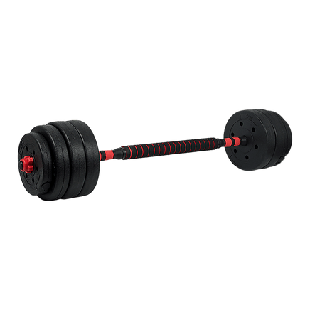 40kg Adjustable Rubber Dumbbell Set Barbell Home GYM Exercise Weights Sports & Fitness Kings Warehouse 