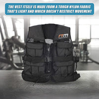 40LBS Weighted Weight Gym Exercise Training Sport Vest Sports & Fitness Kings Warehouse 