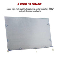 4.0m Caravan Privacy Screen Side Sunscreen Sun Shade for 14' Roll Out Awning Kings Warehouse 