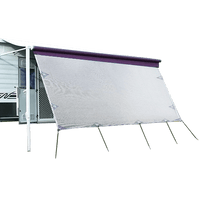 4.0m Caravan Privacy Screen Side Sunscreen Sun Shade for 14' Roll Out Awning Kings Warehouse 