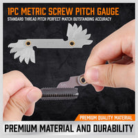 40Pc Tap And Die Set Metric Szie Screw Screwdriver Thread Drill W/t Pitch Gauge Tools Kings Warehouse 