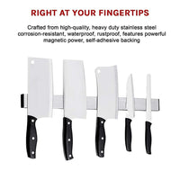 41cm Strong Magnetic Wall Mounted Kitchen Knife Magnet Bar Holder Display Rack Strip Home & Garden Kings Warehouse 