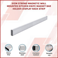 41cm Strong Magnetic Wall Mounted Kitchen Knife Magnet Bar Holder Display Rack Strip Home & Garden Kings Warehouse 