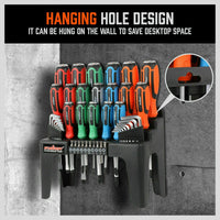 44-Piece Impact Screwdriver Set with Magnetic Bits, High Torque Hex Keys and Rack with Color Grip Tools Kings Warehouse 