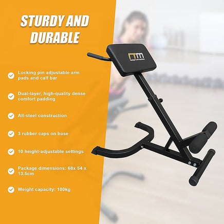 45-Degree Hyperextension Bench Sports & Fitness Kings Warehouse 