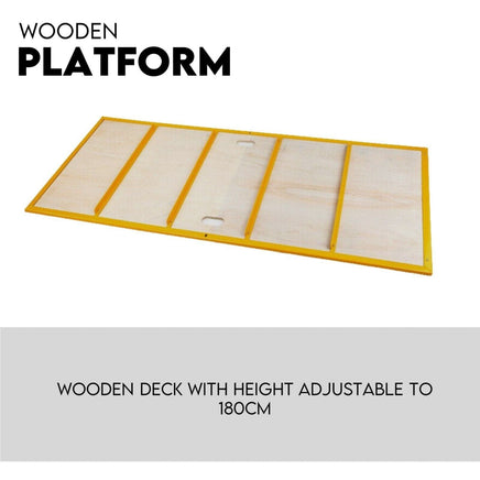 450kg Mobile Scaffold Ladder Scaffolding Platform Portable Ladder Work Safety Tools Kings Warehouse 