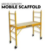 450kg Mobile Scaffold Ladder Scaffolding Platform Portable Ladder Work Safety Tools Kings Warehouse 