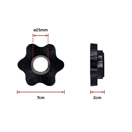 45cm - 1 Pair Dumbbell Bar 25mm Diameter - PVC Coated Dumbell Handle Sports & Fitness Kings Warehouse 